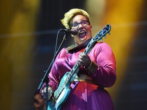 Brittany Howard of Alabama Shakes performs in Manchester, Tennessee on June 12, 2015.  (Jason Merritt/Getty Images/AFP)