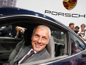 Matthias Mueller, CEO of Porsche presents the new Porsche Carrera 911 S at the International Motor Show (IAA) in Frankfurt, in this September 13, 2011 file photo. Volkswagen's supervisory board will pick the head of sports-car maker Porsche as its next chief executive to succeed Martin Winterkorn who resigned on Wednesday, a source familiar with the matter told Reuters. REUTERS/Ralph Orlowski/Files