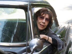 In this image released by Sony Pictures Classics, Lily Tomlin appears in a scene from "Grandma." (Sony Pictures Classics)