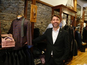 JASON MILLER/THE INTELLIGENCER
Richard Courneyea is closing his downtown clothing store Richard Davis after 24 years on Front Street.