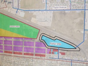 Map of the Parker lands in Winnipeg. (SUPPLIED)