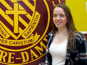 Ashley Padvaiskas, a Grade 11 student at Regiopolis-Notre Dame Catholic High School, underwent a heart transplant operation in July. (Patrick Kennedy/The Whig-Standard)