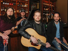 Kingston band Goldwing, from left, Matt Kirby, Nick 'Pickins' Patterson, Ryan Gollogly and Aidan Campbell, will perform at Toronto's Yonge-Dundas Square on Sept. 30. (Whig-Standard file photo)