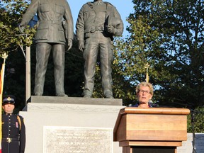 Premier Kathleen Wynne at police memorial Run To Remember Thursday, just before charges were announced in Sudbury byelection job bribery scandal. Antonella Artuso/Toronto Sun/Postmedia Network