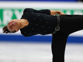 Canada’s Elladj Balde competes during the men’s free program at the ISU World Figure Skating Championships in Saitama, Japan, March 28, 2014. (REUTERS/Yuya Shino)