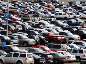 Cars are seen at the Value Park parking lot at the Edmonton International Airport (EIA) on August 31, 2011.  TOM BRAID/EDMONTON SUN