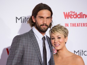 Ryan Sweeting and Kaley Cuoco-Sweeting. (Brian To/WENN.COM)