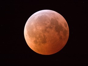 Photo taken by Paul Mortfield during the 2010 lunar eclipse in Toronto. (Supplied photo)