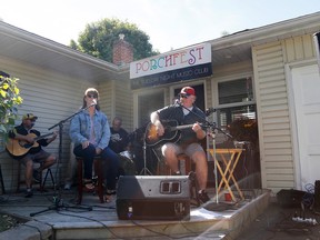 The Tuesday Night Music Club plays on Dufferin Avenue during this year's Porchfest celebration of music and community, on Saturday September 26, 2015 in Belleville, Ont. Emily Mountney-Lessard/Belleville Intelligencer/Postmedia Network