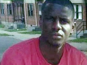 This undated file photo courtesy of Murphy, Falcon & Murphy in Baltimore, Md., shows Freddie Gray. The black man who died in custody in Baltimore suffered a "high-energy injury" most likely caused when the police van he was in abruptly decelerated, a media report said June 24, 2015. (AFP PHOTO/MURPHY, FALCON & MURPHY/HANDOUT)