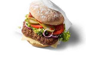 McDonald's organic burger (McDonald's)