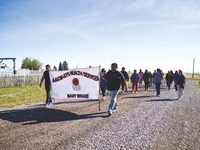 PCE piikani suicide awareness walk_1