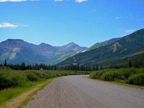 Looking south along Highway 774 towards Castle Mountain Resort. John Stoesser file photo.