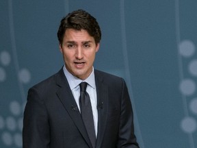 Liberal Leader Justin Trudeau speaks during the Munk leaders' debate on Canada's foreign policy in Toronto, Canada September 28, 2015. Canadians go to the polls in a federal election on October 19, 2015. REUTERS/Nathan Denette/Pool