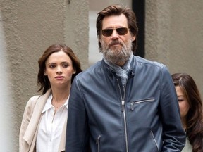 Jim Carrey with Cathriona White (WENN.COM)