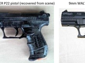 A replica firearm involved in a fatal police-involved shooting in Vegreville.