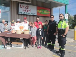 Members of the 1st Cochrane Scout group were supported by members of the paramedic team