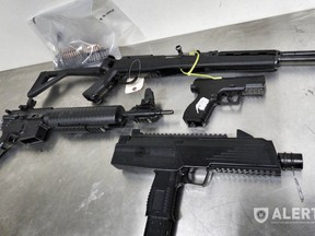Weapons seized by ALERT. (Supplied)