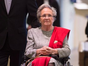 Former Quebec lieutenant-governor Lise Thibault, who has pleaded guilty to fraud, heads to court in Quebec City on May 21, 2015, for sentencing arguments. (THE CANADIAN PRESS/Jacques Boissinot)