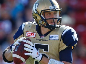 Winnipeg Blue Bombers quarterback Drew Willy hopes to be back playing for the Bombers before the season ends. (Al Charest/Postmedia Network file photo)