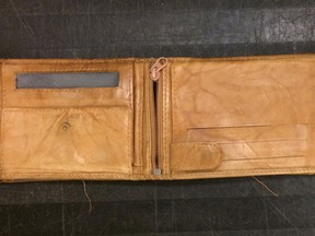 A wallet with identification belonging to an Ursula Jakob was found at the Metro grocery story in Kingston, Ont. on Sunday  September 27, 2015. Supplied Photo