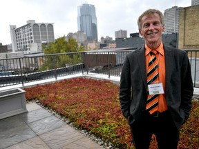 Steve Cordes, executive director of Youth Opportunities Unlimited, on the roof top terrace of the organization’s location at the corner of York Street and Richmond Street in London Ont. September 29, 2015. CHRIS MONTANINI\LONDONER\POSTMEDIA NETWORK