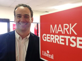 Liberal candidate Mark Gerretsen at his Kingston and the Islands election office on Tuesday September 29 2015. (Paul Schliesmann/The Kingston Whig-Standard)