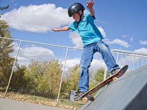 Kids and parents celebrated the adrenaline-filled four-wheeled sport at the first Pincher Creek Skate Jam on Sept. 26, 2015. John Stoesser photos/Pincher Creek Echo