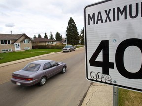 A  speed limit sign in Edmonton. (EDMONTON SUN/File)