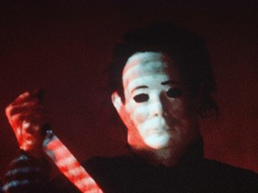 This movie still shows Michael Myers from the movie Halloween 4: The Return of Michael Myers. (File photo)