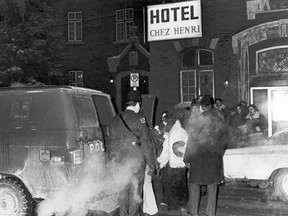 Police raid at Chez Henri in Hull, 1973.City of Ottawa Archives, Special to the Ottawa Sun