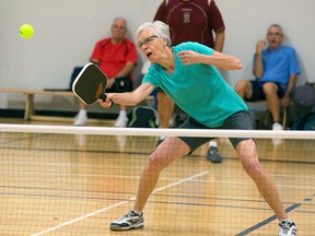 Judy Alaszkiewicz fell in love with pickleball before her ALS diagnosis and now the sport is ?one of the main focuses of my everyday life. It keeps me active, healthy and socialized.? Derek Ruttan/The London Free Press