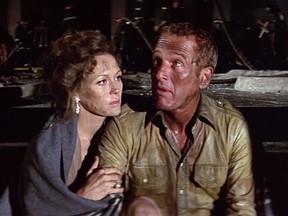 Faye Dunaway and Steve McQueen in "Towering Inferno."