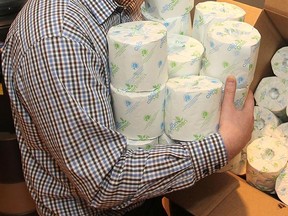 The New York Jets will have their own supply of toilet paper as they take on the Miami Dolphins in London, England on Sunday. (Michael Lea/Postmedia Network/Files)