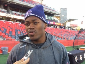 Montreal Alouettes linebacker Henoc Muamba. (Tim Baines/Ottawa Sun)