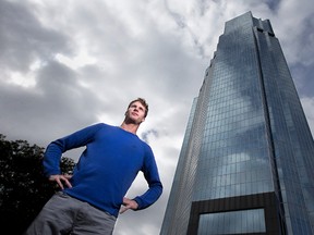 Canadian high jumper Derek Drouin from Corunna was in London this week to meet with Damian Warner’s business manager on the verge of signing a sponsorship deal that will allow the 2015 world championship gold medallist to better focus on his training.  (CRAIG GLOVER, The London Free Press)