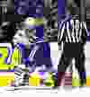 The Edmonton Oilers' Matt Hendricks (23) fights the Vancouver Canucks' Derek Dorsett (15) during third period NHL action at Rexall Place, in Edmonton Alta. on Thursday Oct. 1, 2015. The Canucks won 5-2. David Bloom/Edmonton Sun/Postmedia Network