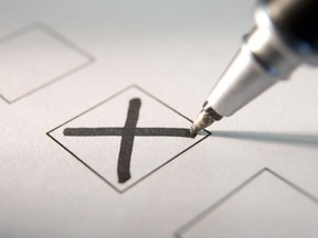 voting on ballot