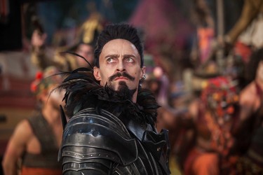 Hugh Jackman as Blackbeard in Warner Bros. Pictures' and RatPac-Dune Entertainment's action adventure "Pan," a Warner Bros. Pictures release. (Photo credit: LAURIE SPARHAM)