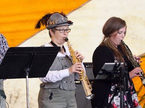 The Northern Noise Street Band performs at the second annual Northern Lights Oktoberfest at Bell Park in Sudbury on Saturday. Ben Leeson/The Sudbury Star/Postmedia Network