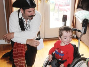 Reiko Quinlan, 5, of Vanastra received a special visit on Sunday, October 4. Through Make-A-Wish Foundation of Canada, Reiko’s wish of Disney World has been granted. He and his family will be making the trip to Florida from October 31 to November 7.