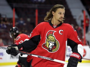 Erik Karlsson is entering his second season as captain of the Ottawa Senators. (Mike Carroccetto/Ottawa Sun)