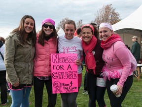 More than 850,000 was raised Sunday, Oct. 4, 2015 in the 24th annual Run for the Cure in the capital. More than 5,500 participants took part in either a 5-km or 1-km walk or run.
Submitted photo by Jean Chartrand