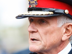 Edmonton Police Service chief Rod Knecht speaks outside of EPS Headquarters in August. File Photo Ian Kucerak/Edmonton Sun/Postmedia Network