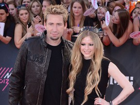 Chad Kroeger and Avril Lavigne at the 2013 MuchMusic Video Awards in Toronto. (WENN.COM )