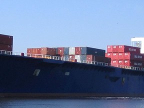 The cargo ship El Faro is pictured in this undated handout photo provided by Tote Inc. on Oct. 4, 2015.  REUTERS/Tote Inc./Handout