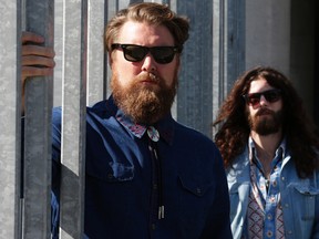 Ewan Currie (L) and Ryan Gullen (R) of the band Sheepdogs in Toronto, Ont. on Wednesday September 23, 2015. (Craig Robertson, Postmedia Network)