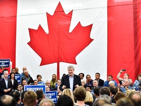 Conservative Leader Stephen Harper speaks during a campaign stop in Richmond Hill, Ont., on Monday, October 5, 2015. THE CANADIAN PRESS/Nathan Denette