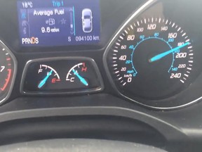 A Facebook video from Sheldon Skulmoski shows his speedometer past 180 km/h. He's facing dangerous driving charges.