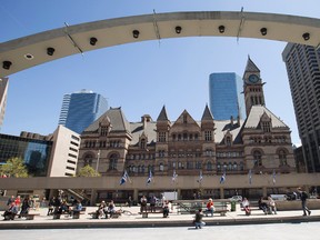 Old City Hall is pictured from Nathan Phillips Square (Toronto Sun files)